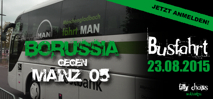 Jetzt anmelden: Busfahrt am 23.08. gegen Mainz 05